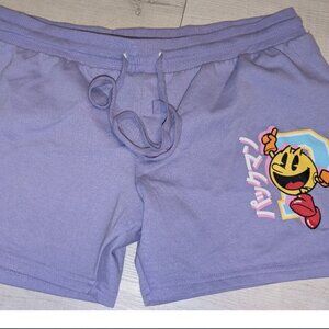 Pac Man Purple Jogger Shorts - Jogger / Loungewear Womens XL